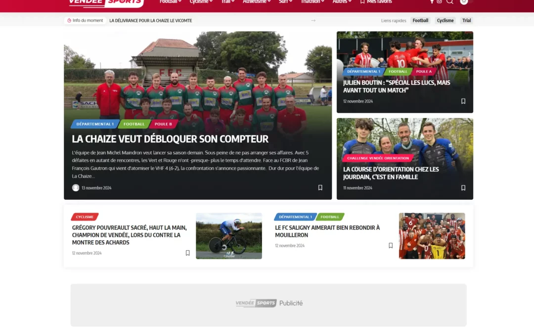 Actualité sporrtive